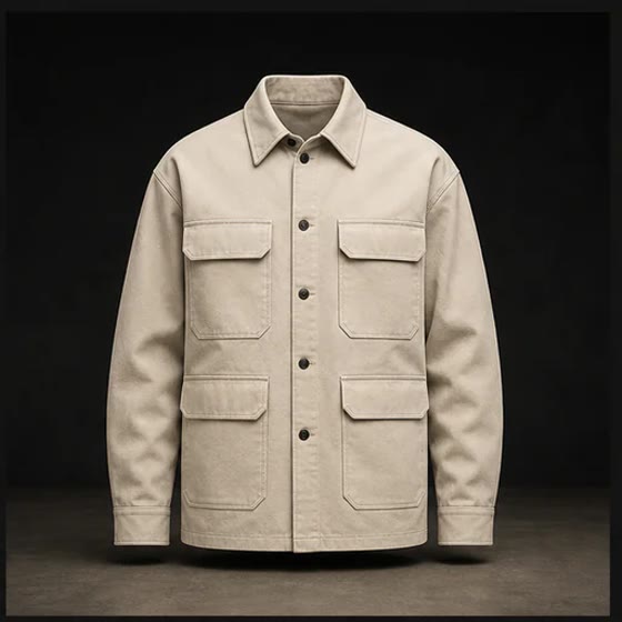 Cotton overshirt, studio still
